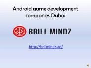 Android game development company Dubai