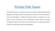 Prestige Park Square