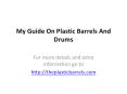 Blue Plastic Barrel Review PowerPoint PPT Presentation
