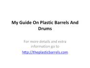 Blue Plastic Barrel Review