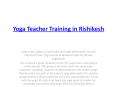Best Yoga Teacher Rishikesh India by Shivaay Yogashram PowerPoint PPT Presentation