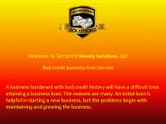 Bad credit business loan Service - securedmoneysolutions.com