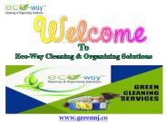Best Housekeeping Services New Jersey| Eco-Way Cleaning & Organizing Solutions