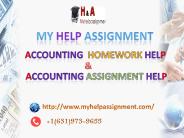 Accounting Assignment & Homework Help