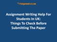 Things To Check Before Submitting Your Assignment PowerPoint PPT Presentation