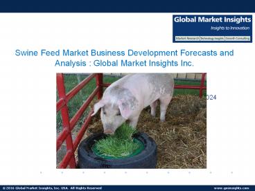 Swine Feed Market Analysis, Ongoing Trends, Competitive Market Space, 2017-2024