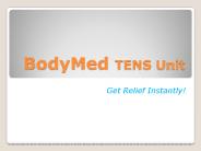 BodyMed TENS Unit Features