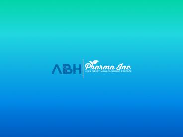 Liquid Capsule Production ABH Pharma Inc