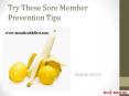 Try These Sore Member Prevention Tips PowerPoint PPT Presentation