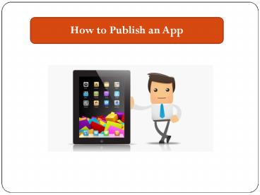 How to Publish an mobile app