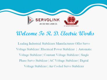 Servo Voltage Stabilizer Manufacturers (11)