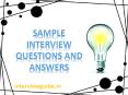 Sample Interview Questions and Answers PowerPoint PPT Presentation