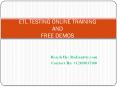 ETL Testing Online training PowerPoint PPT Presentation