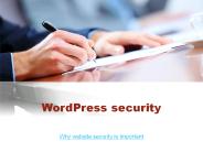 Wordpress security