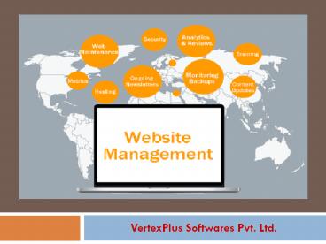 Website Management Services through Vertexplus Softwares