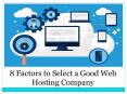 8 Factors to Select a Good Web Hosting Company PowerPoint PPT Presentation
