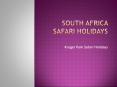 South Africa Safari Holidays PowerPoint PPT Presentation