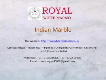 Indian Marble