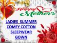WOMEN SUMMER COTTON COMFY NIGHT GOWN PowerPoint PPT Presentation