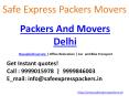 Safe Express packers and Movers Delhi | Packers and movers in Gurgaon