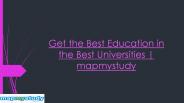 study abroad admission