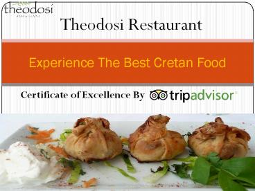 Best Restaurants in Crete