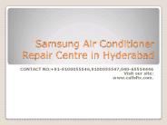 Samsung Air Conditioner Repair Center in Hyderabad