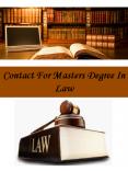 Contact For Masters Degree In Law PowerPoint PPT Presentation