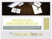 Mathematics Assignment Help in UAE