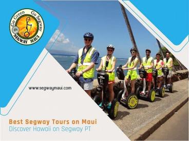 Segway tours on Maui Hawaii | SegwayMaui