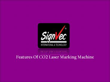 CO2 Laser Marking Machine
