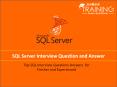SQL Server Interview Question And Answer PowerPoint PPT Presentation