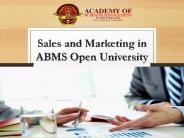 Sales and Marketing in ABMS Open University