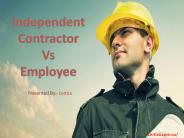 Independent Contractor  V/s Employee