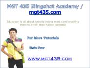 MGT 435 Slingshot Academy / mgt435.com