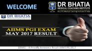 AIIMS PG MAY Result 2017