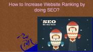 How to Increase Website Ranking by doing SEO ?