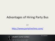 Advantages of Hiring Party Bus