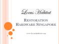 Restoration Hardware Singapore - www.locushabitat.com (2) PowerPoint PPT Presentation