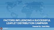Factors Influencing A Successful Leaflet Distribution Campaign