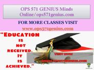 OPS 571 GENIUS Minds Online/ops571genius.com