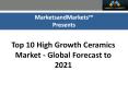 Latest report on Top 10 High Growth Ceramics Market by MarketsandMarkets PowerPoint PPT Presentation