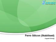 Stabilized Ferro Silicon Exporter From India
