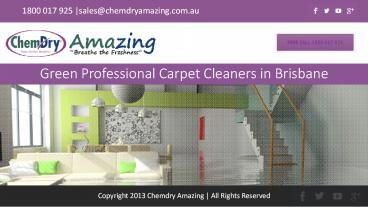 Green Professional Carpet Cleaners in Brisbane