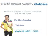 MHA 601 Slingshot Academy / mha601.com