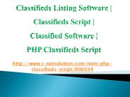 Classified Software | PHP Classifieds Script – i-Netsolution