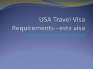 USA Travel Visa Requirements - esta visa