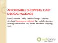 Affordable Shopping Cart Design and Packages