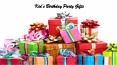 Kid’s Birthday Party Gifts PowerPoint PPT Presentation