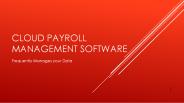Cloud payroll management software
